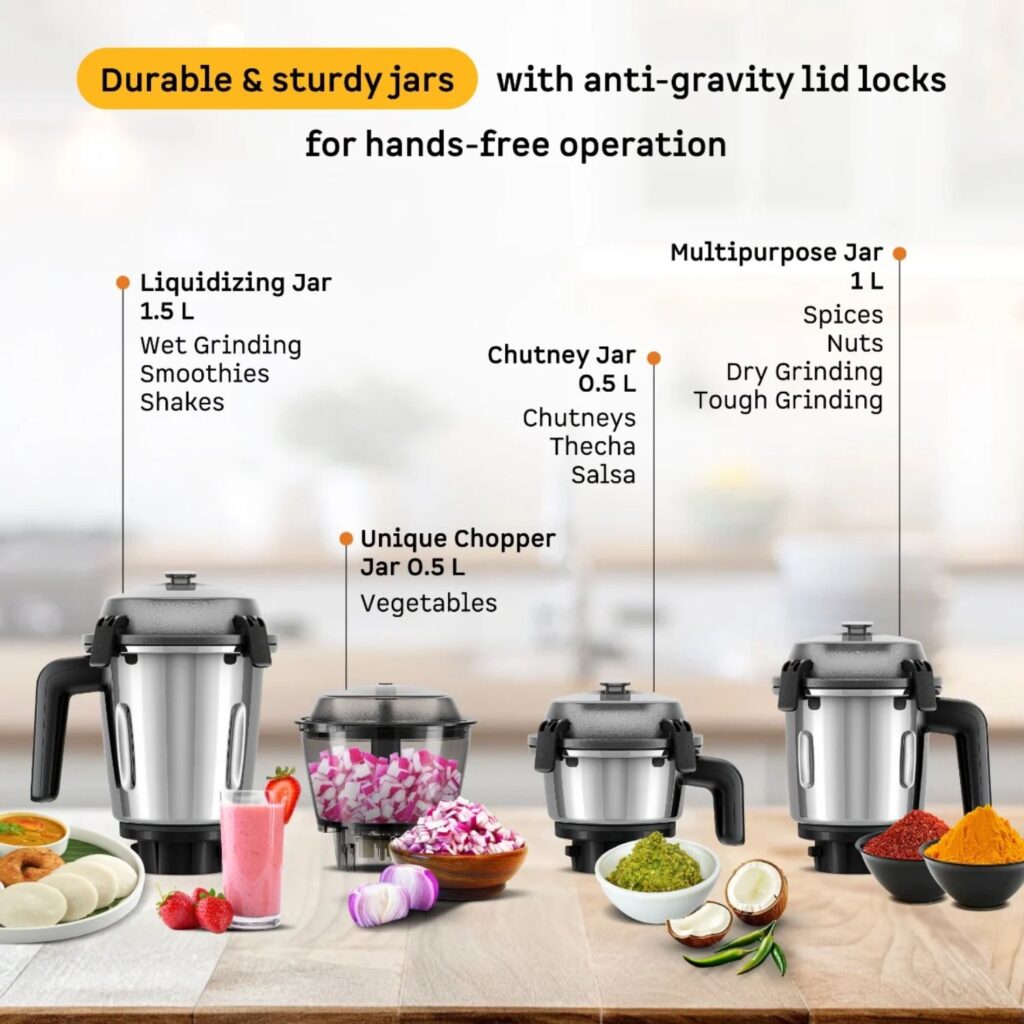 Zenova Mixer Grinder - jar